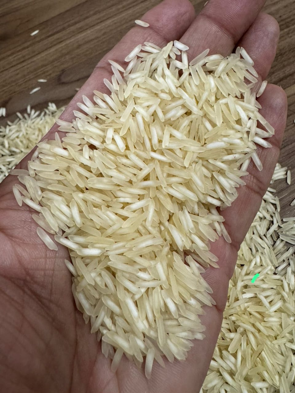 White rice grains
